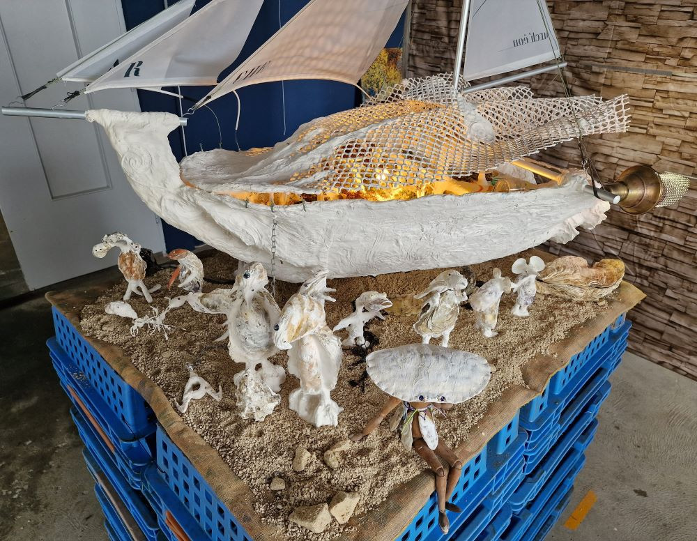 Un monde imaginaire à base de coquille d'huître