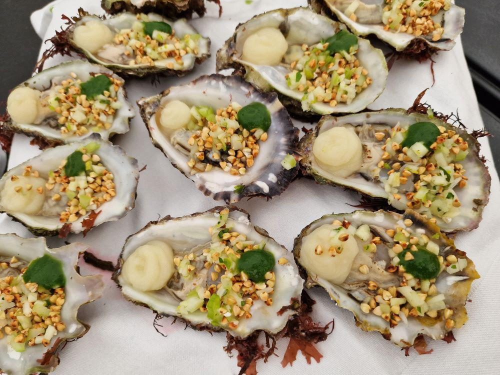 Huîtres de sol au céléri