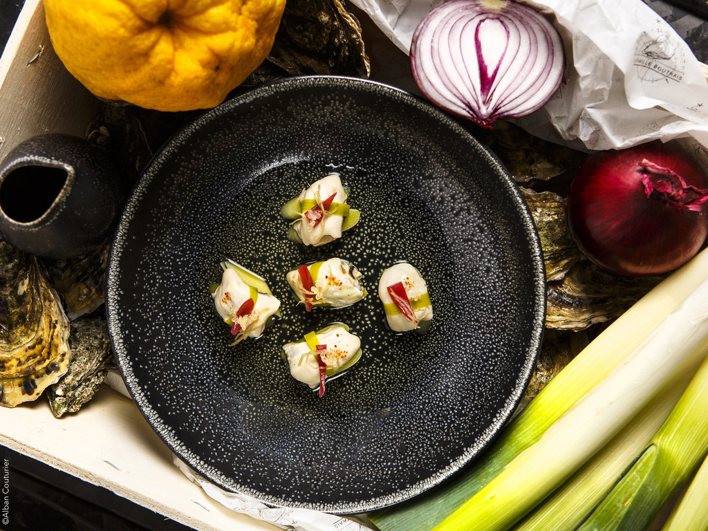 Plat à base d'huîtres