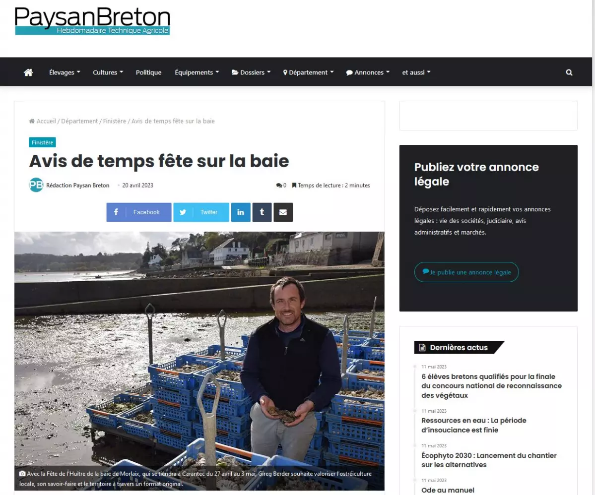 Avis de temps fête sur la baie