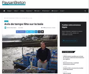 Avis de temps fête sur la baie