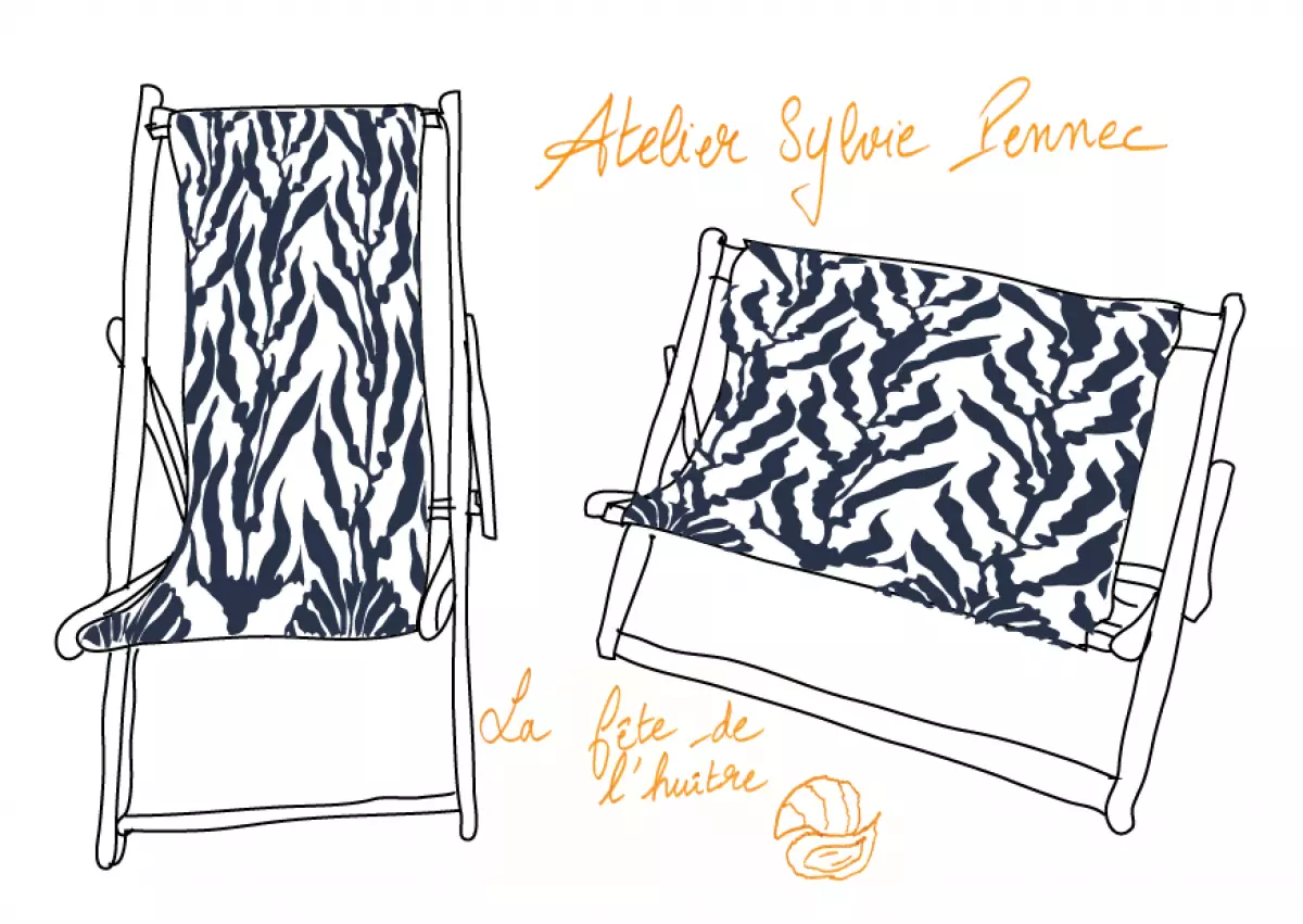 Algues sur chaises longues