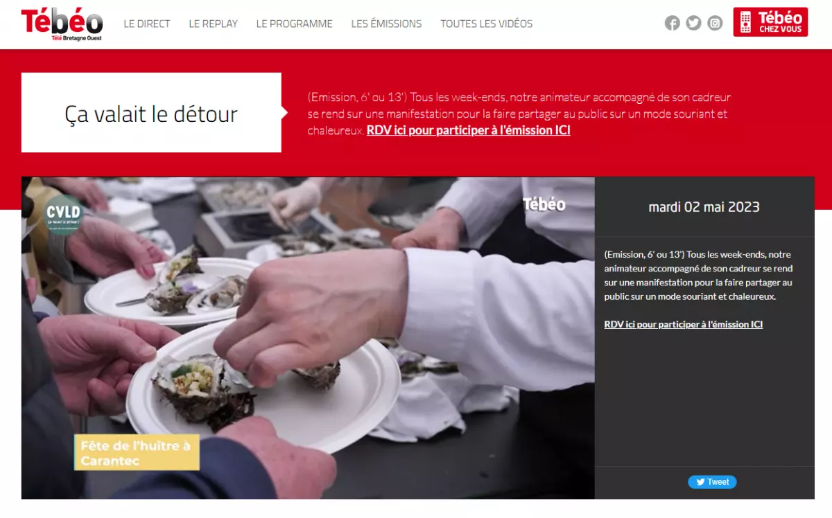 Reportage Fête de l'Huître sur Tébéo